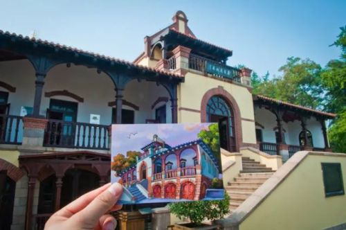 青岛一张永不过时的明信片,青岛美丽风光明信片