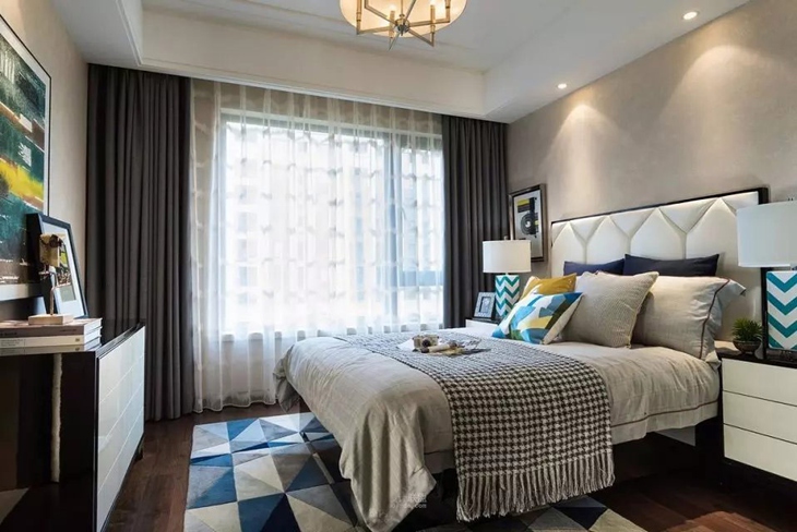 欧式床头软包背景墙效果图,榻榻米床头软包装修效果图