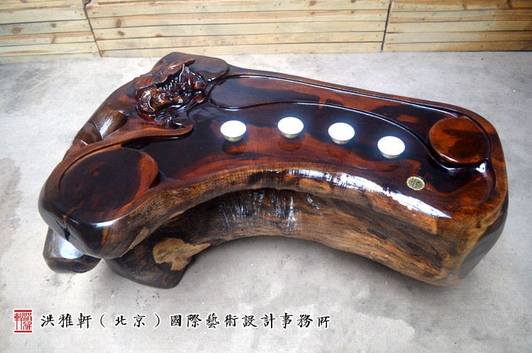 名匠实木小茶几鸡翅木,老榆木树根雕茶几