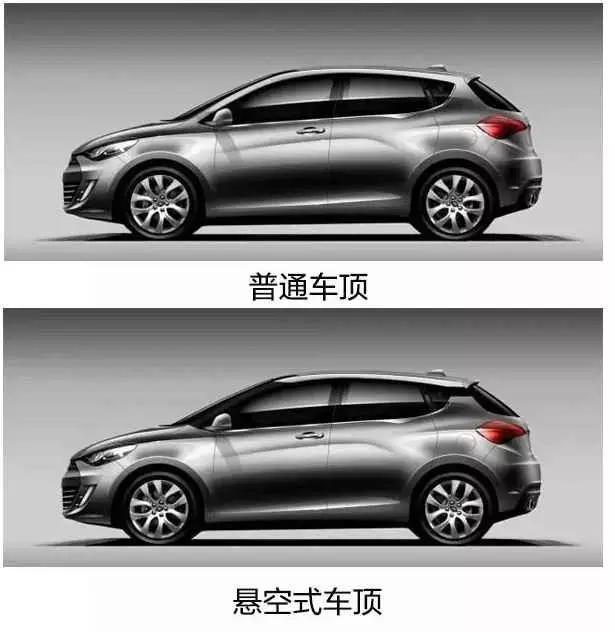 悬浮式车顶运动感强,为什么流行悬浮车顶