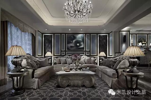 美式风格装修样板房效果图,美式装修风格样板房案例