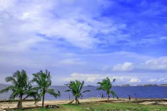 海口一座不需要滤镜的城市,海口一线海景