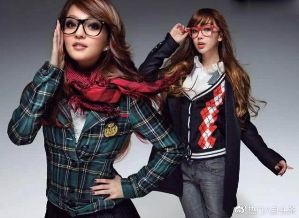 angelababy和张韶涵早期照片,张韶涵angelababy奔跑吧撕名牌