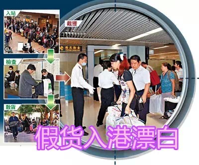 假货集装箱,假货通过香港进入保税仓