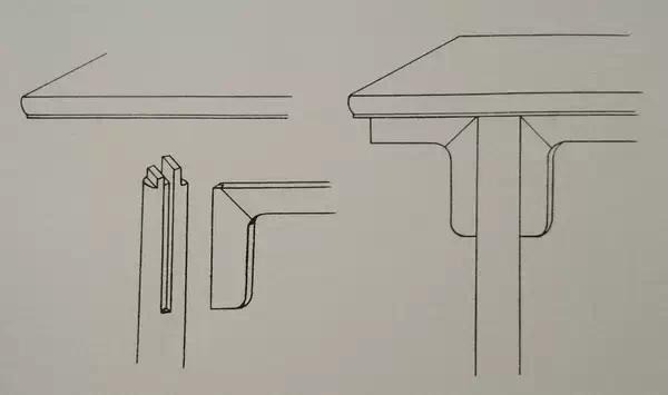 古代木工卯榫结构图片欣赏,古典家具桌面的卯榫结构图