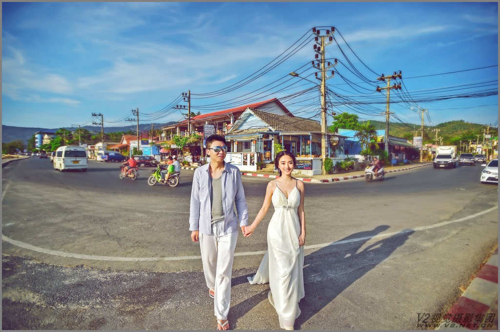 拍婚纱照妆面注意事项,V2视觉婚纱摄影