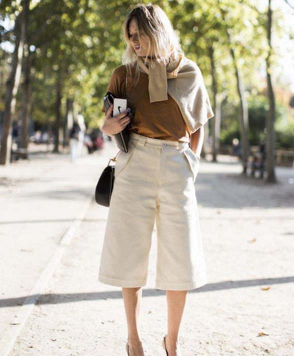 不同身高裤长参考,小个子适合穿多长的阔腿裤