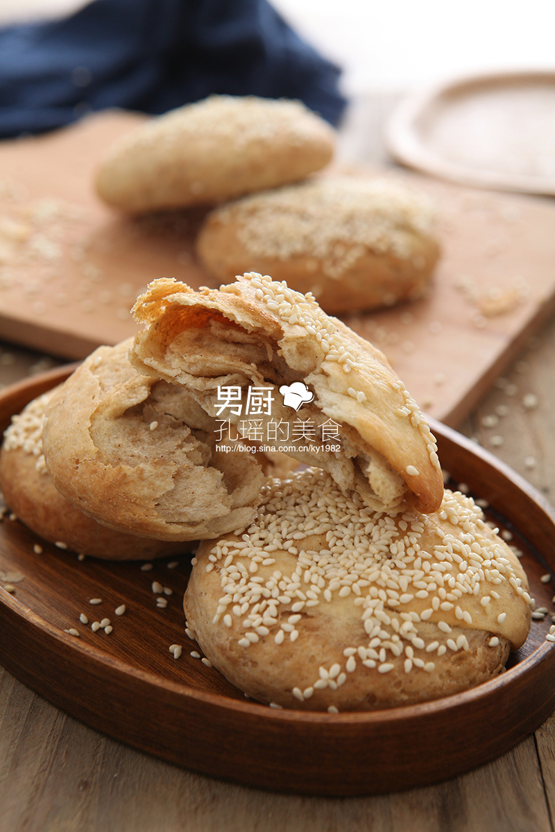 自制麻酱烧饼简单做法,海娟麻酱烧饼