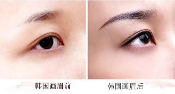 韩式半永久定妆眉高清图,韩式半永久定妆眉眼唇图片
