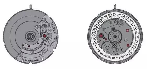 雷达手表eta2824机芯,全球手表机芯排名