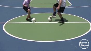 五人制足球脚内侧传球训练,五人足球训练脚法