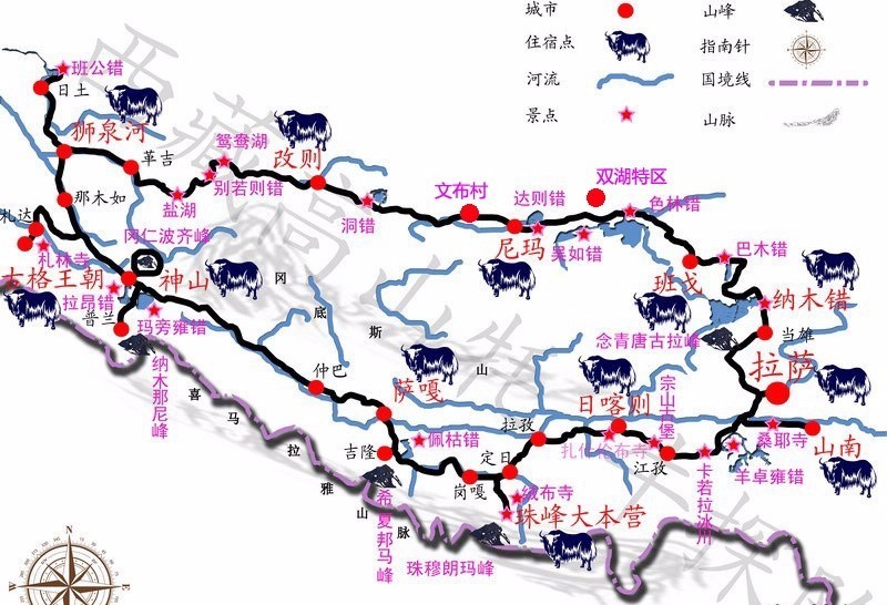 藏北大环线旅游攻略,藏东南环线最佳路线