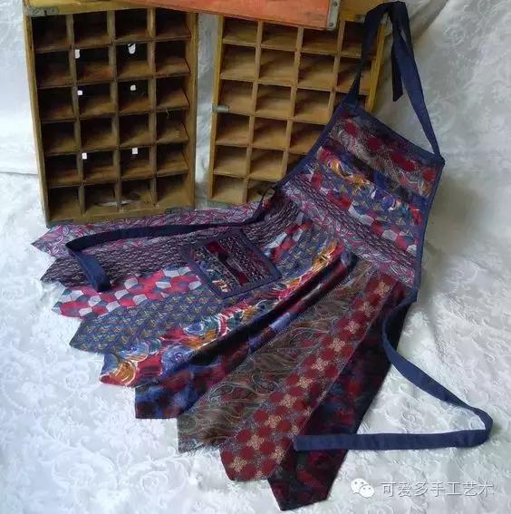 旧领带变身戒指收纳台,旧领带变废为宝