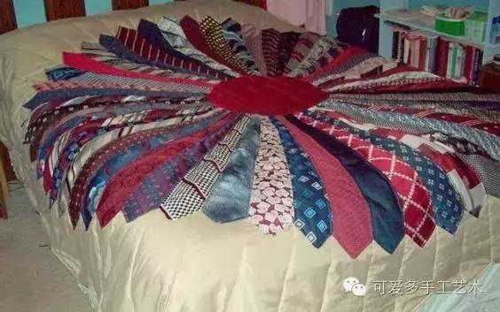 旧领带变身戒指收纳台,旧领带变废为宝