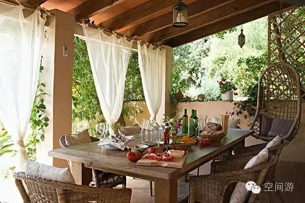 藤编阳台,阳台藤编门效果图