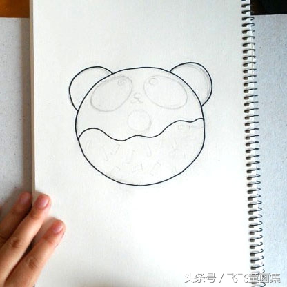 可爱简单的简笔画大熊猫,儿童简笔画教程大熊猫