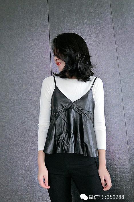打底衫吊带内搭秋冬高档第一名,低领时尚镂空打底衫配皮衣内搭