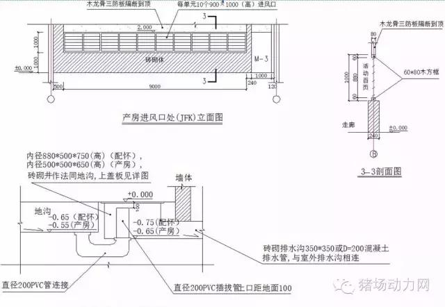 普通母猪场设计图纸,100头标准母猪场设计图