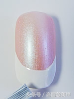 美甲法式白边画法,diy美甲教程简单大方