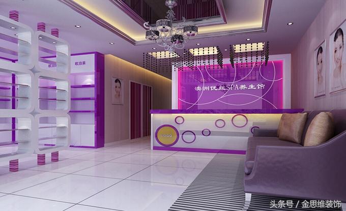 美容院装修效果图网红风格,60平方轻奢美容院装修风格大全