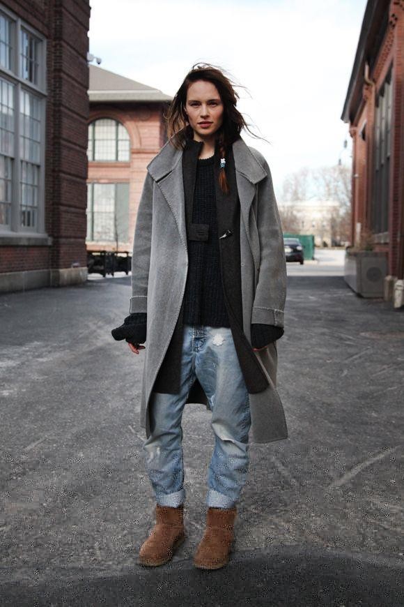 适合小个子冬天穿的雪地靴,腿短穿马丁靴还是雪地靴