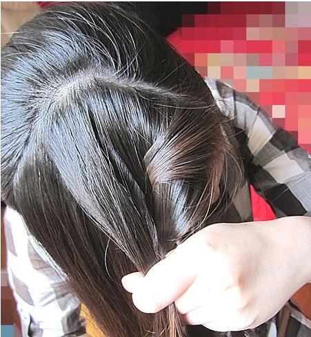 鱼尾麻花辫编发教程,辫鱼尾发简单教程