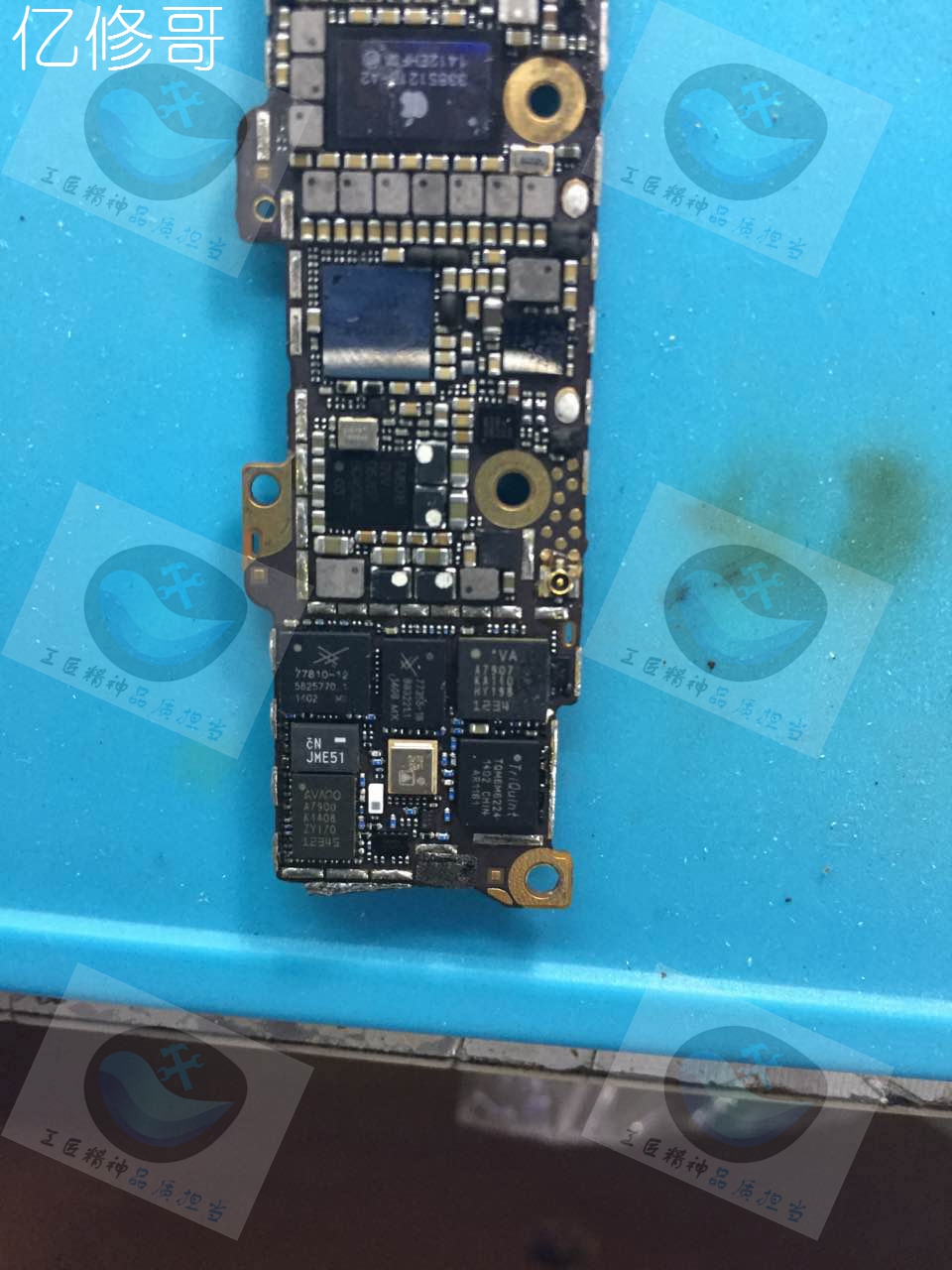维修记录iphone,苹果5s一直白苹果蓝屏