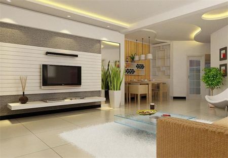 惊艳的客厅背景墙,小户型客厅装修图电视背景墙