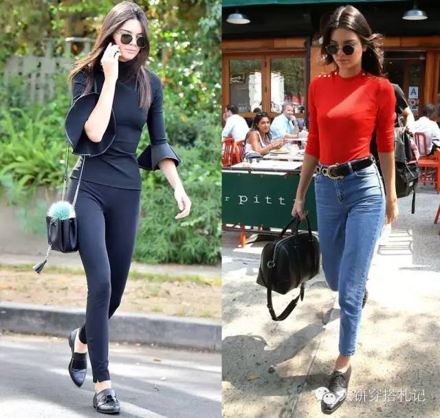 肯豆穿一字鞋 (肯豆穿玫粉色鞋)