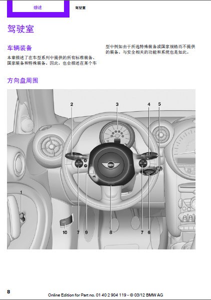 宝马mini保养手册在哪里,宝马mini保养手册