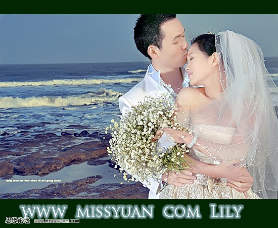 photoshop婚纱照修图教程,ps大花婚纱照教程