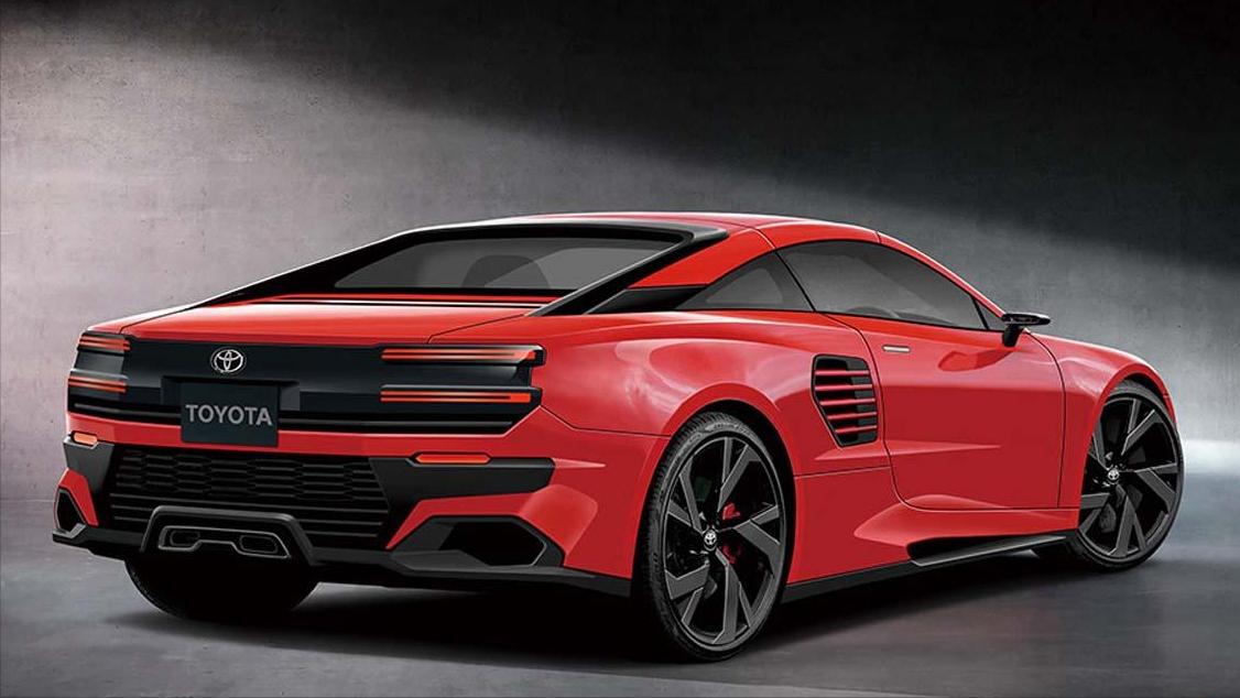 丰田mr2渲染图曝光或采用纯电驱动,丰田mr2改装兰博基尼