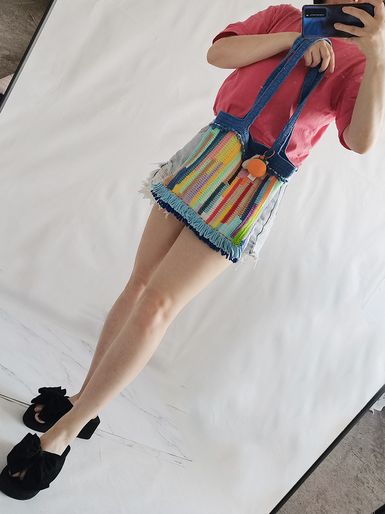 零线头的小包包的钩法,零线头可以钩什么