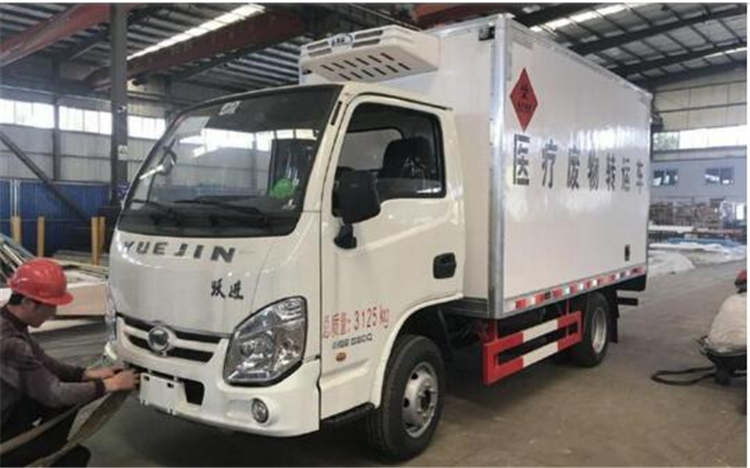专业的医疗费转运车小型蓝牌医疗废物转运车