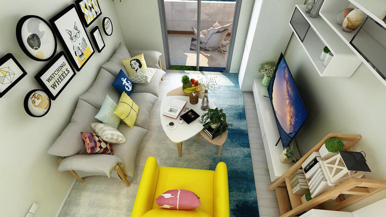 63㎡能住四口人，每1㎡都不浪费！