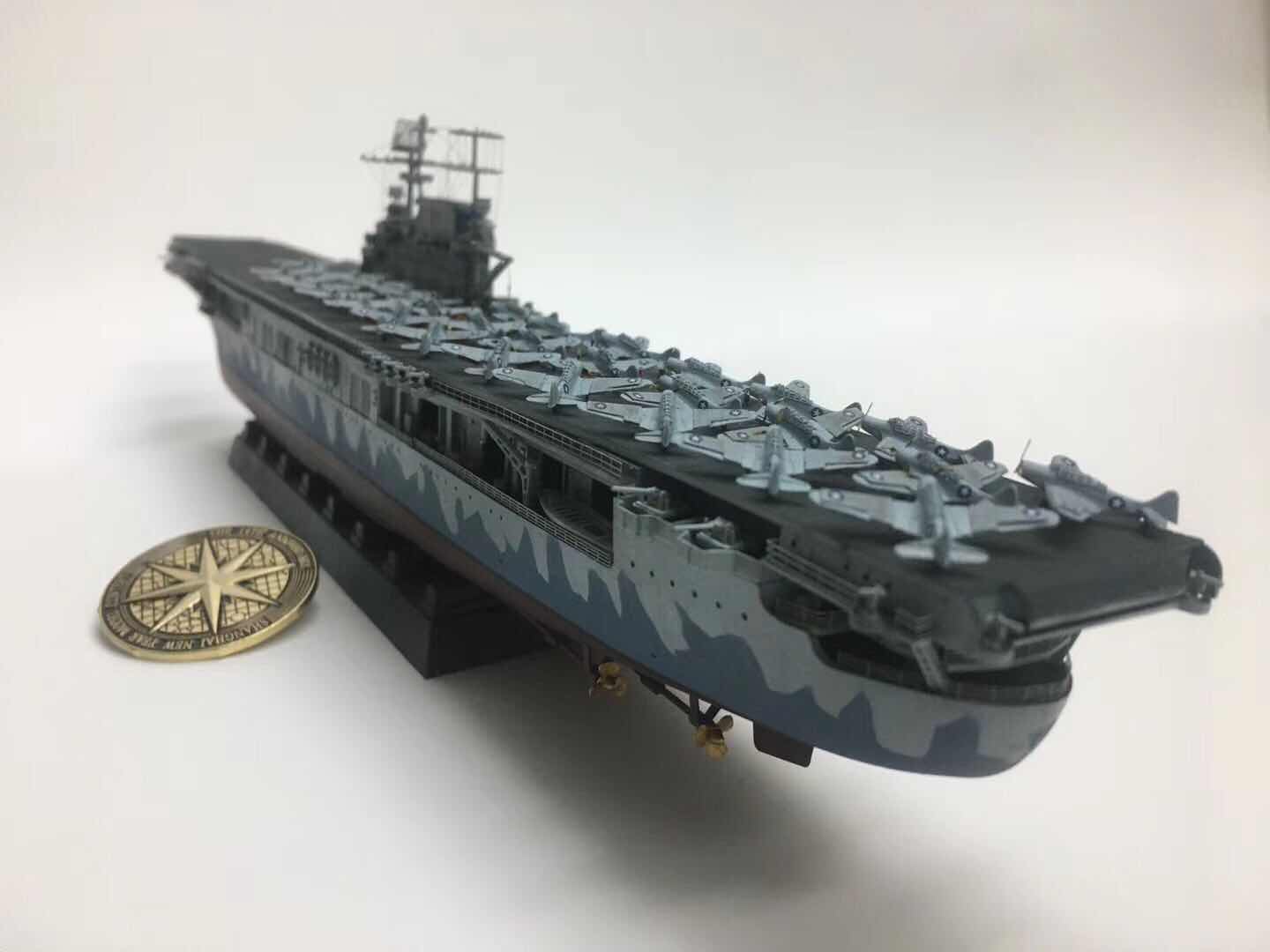 美军航空母舰f18大黄蜂,小号手大黄蜂号航母拼装模型