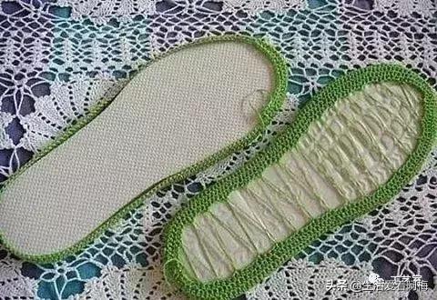 毛线地板拖鞋编织教程全过程,钩拖鞋的各种钩织教程