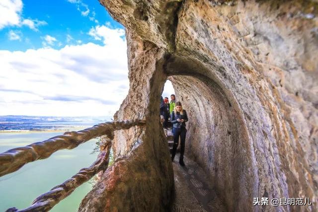 看滇池夕阳,五百里看滇池全景