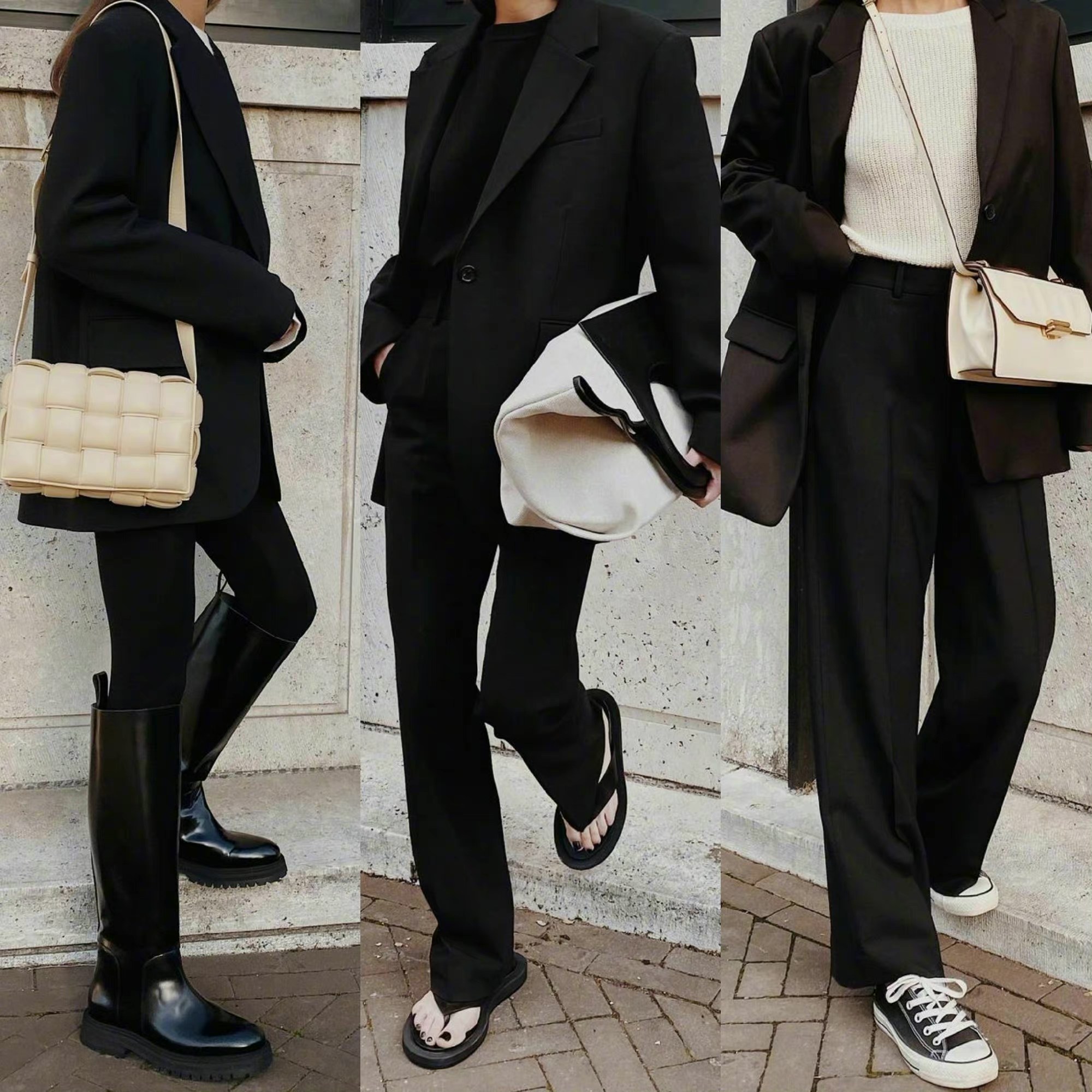 新款上班西装怎么搭配裤子,休闲西装裤怎么穿合身