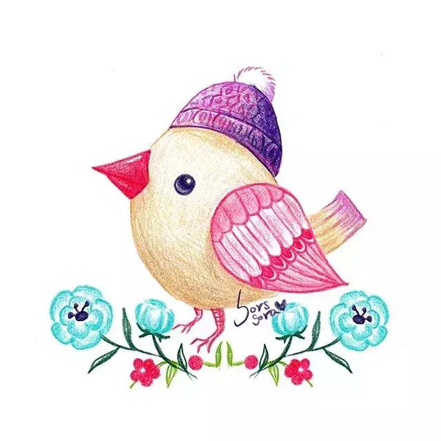 哈士奇的简笔画图片用彩铅画的,儿童彩铅简笔画6-12岁美观小人