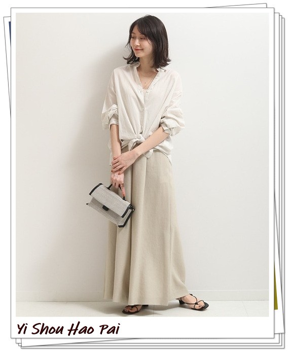 春夏米色裤子最佳搭配上衣,夏季米色裤子与上衣搭配图