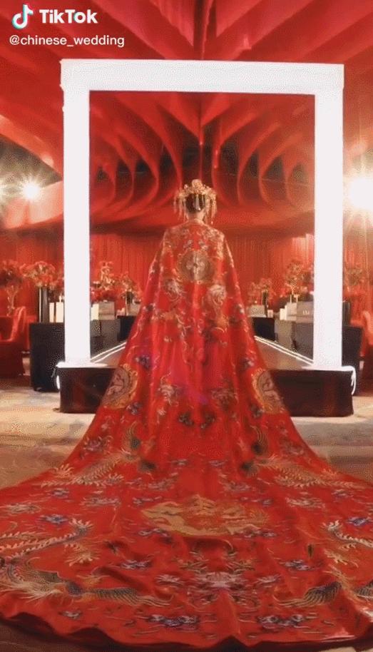 中式婚礼火遍抖音,中式婚礼爆火