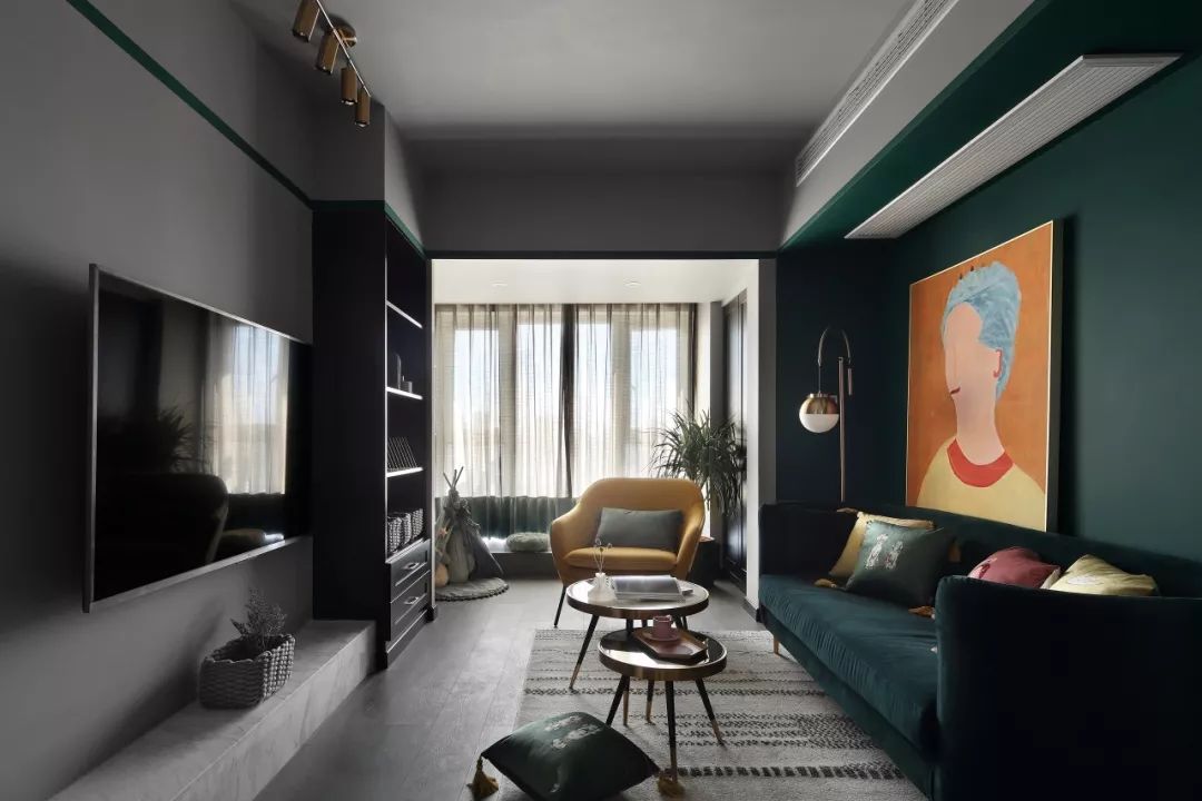 75平现代高级灰轻奢装修风格,75平现代简约风格