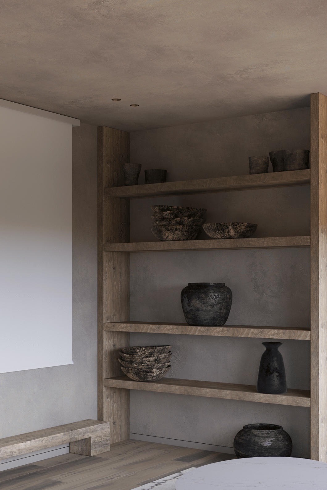 和平区侘寂风装修,极简主义的现代住宅设计