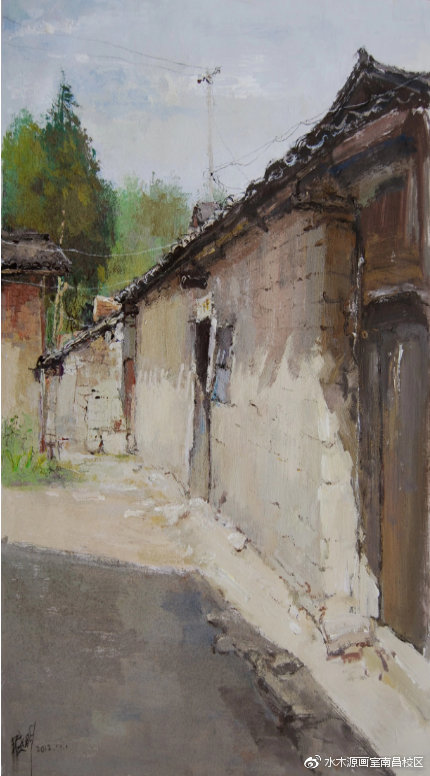 风景色彩写生怎么画黄山,简单写生色彩小景临摹