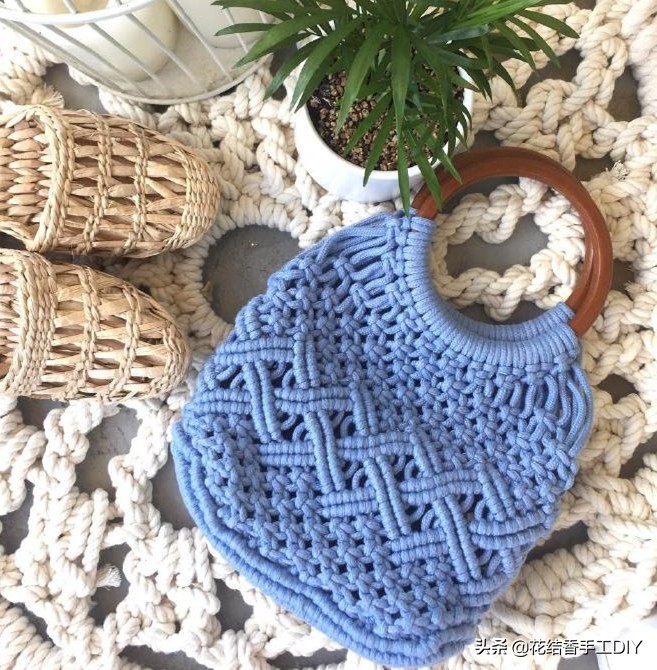 好看的毛线编织小包包,春天里的小包包