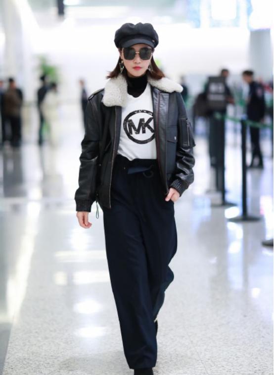 蓝盈莹的穿搭品味不输时尚博主,蓝盈莹同款梨花烫穿搭