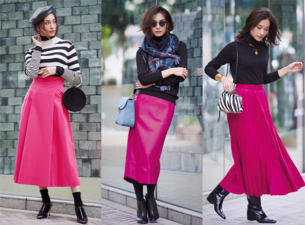 时尚达人都爱穿的半身裙,时尚潮流穿搭日本人