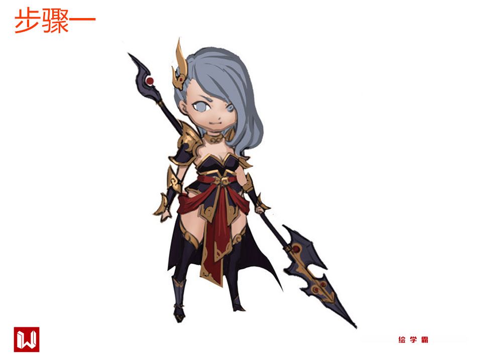 q版人物脸部上色教程板绘,q版上色教程ps