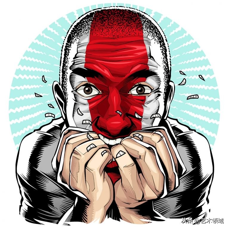 法国足球队插画,足球杯插画